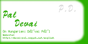 pal devai business card